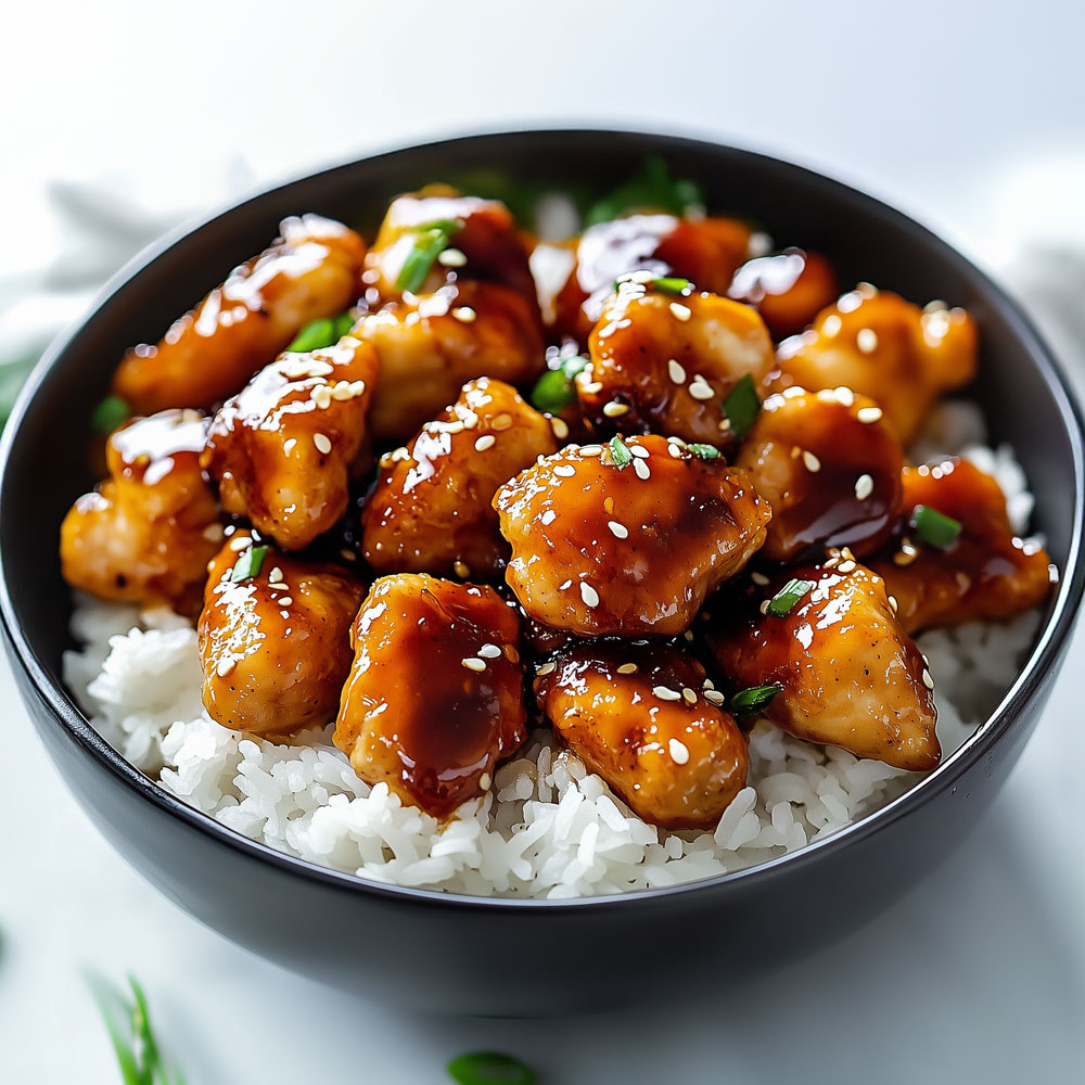 Honey garlic chicken sweet sticky and irresistible